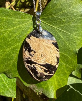 Pendentif en Palmier Fossilisé