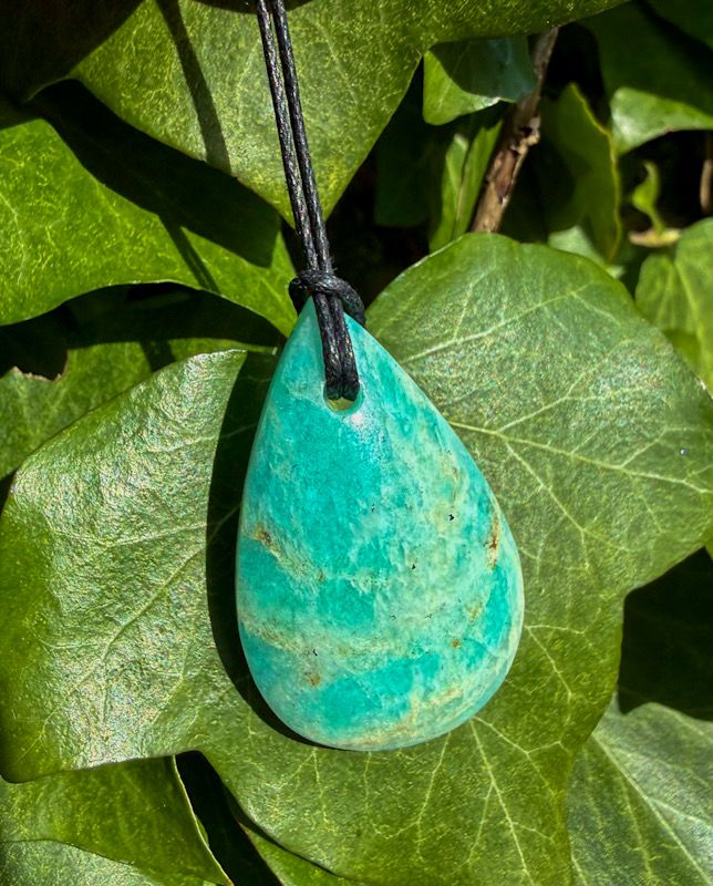 Pendentif en Amazonite percée