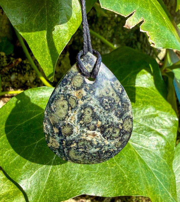 Pendentif en Jaspe Kambaba percé