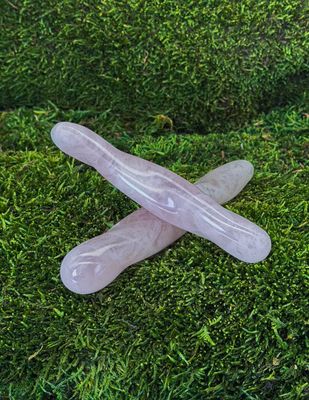 Bâton de massage en Quartz rose
