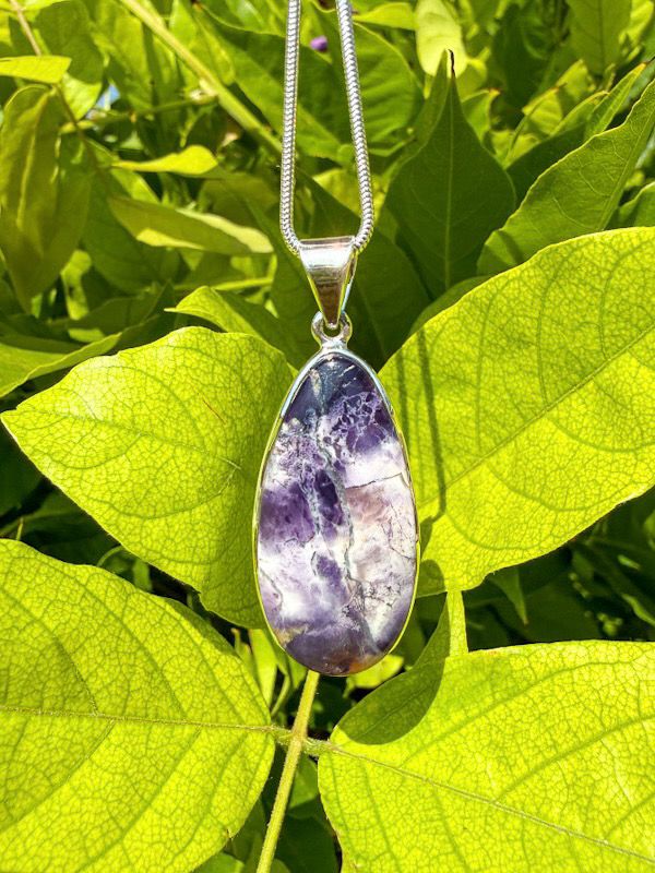 Pendentif en Tiffany stone/Fluorite opale