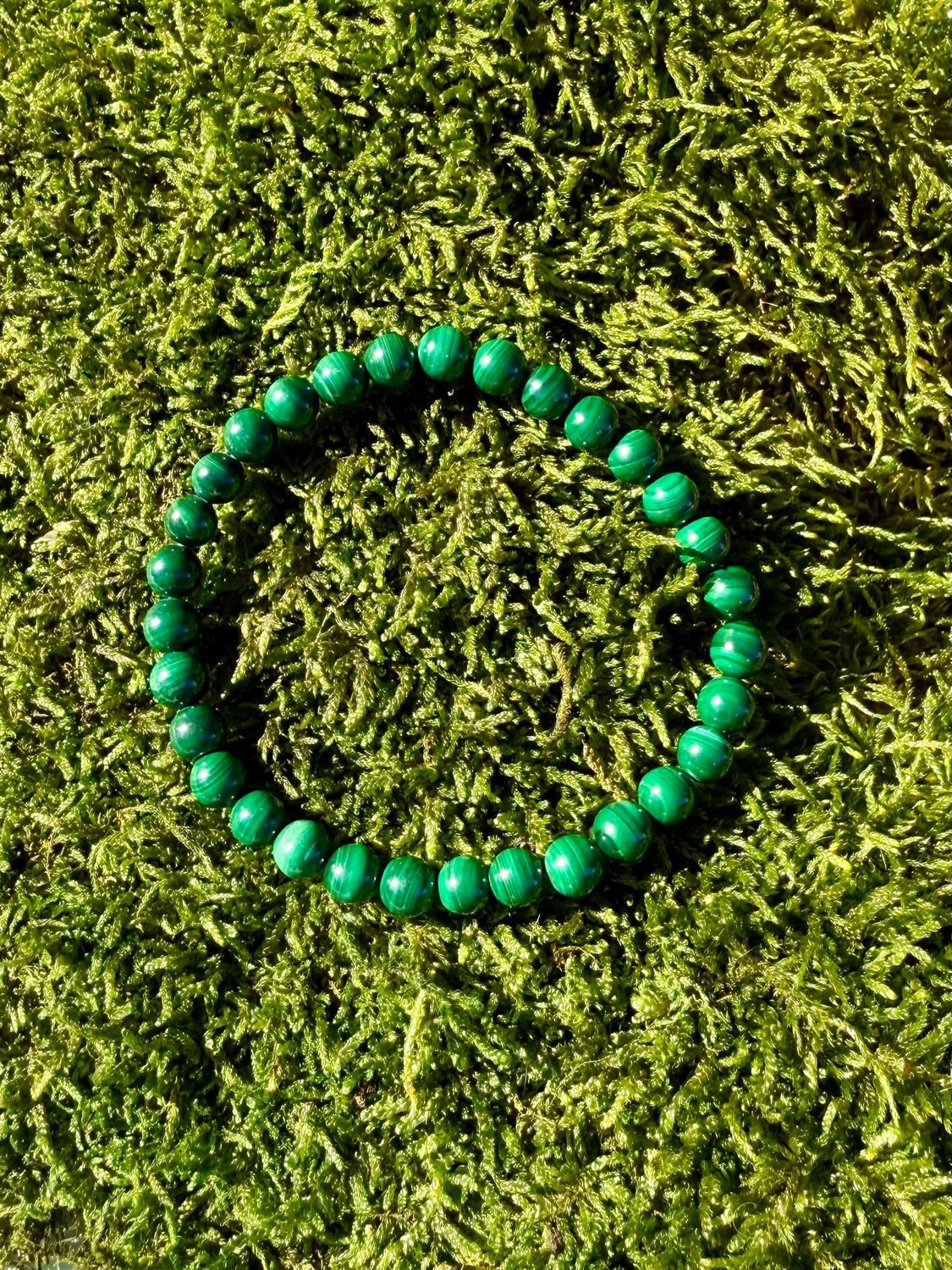 Bracelet en Malachite 6 mm