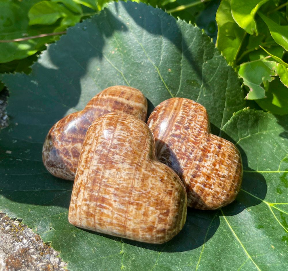 Coeur en Aragonite rubanée
