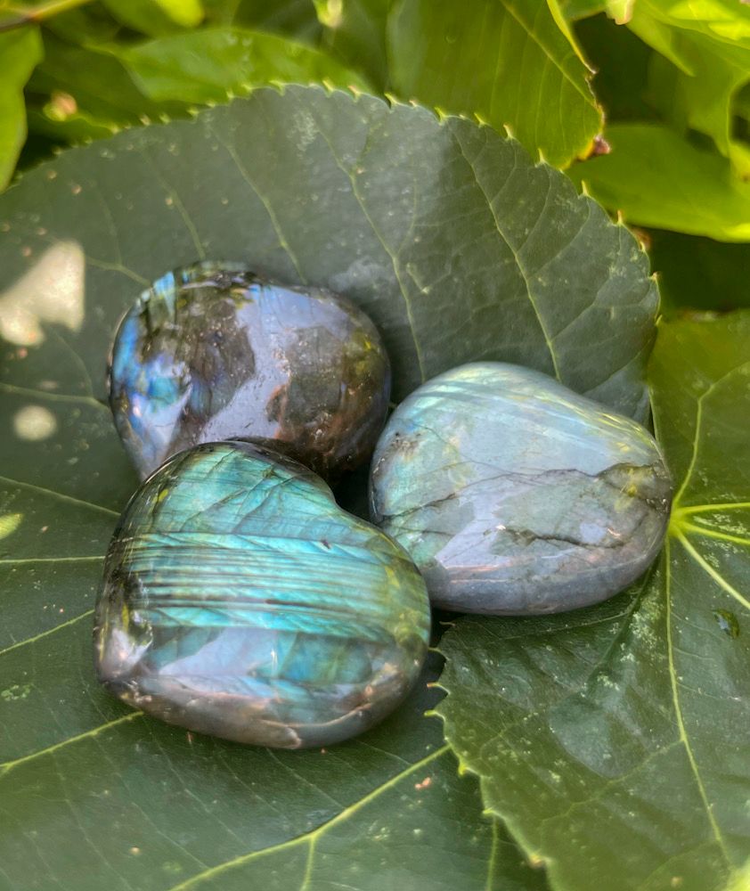 Coeur en Labradorite | petit