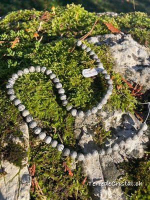 Rang de Jaspe feuille d'argent 6 et 8 mm