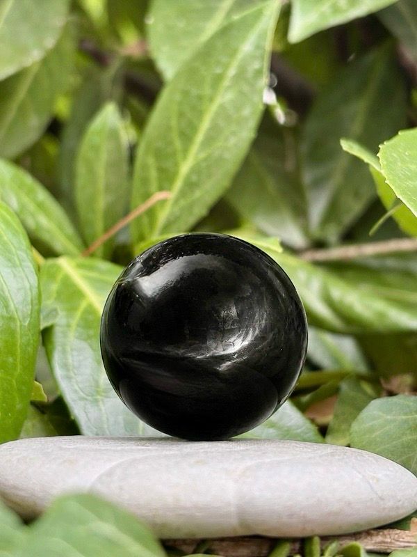 Boule en Obsidienne noire