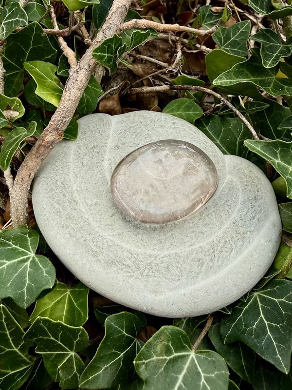 Quartz fumé plat