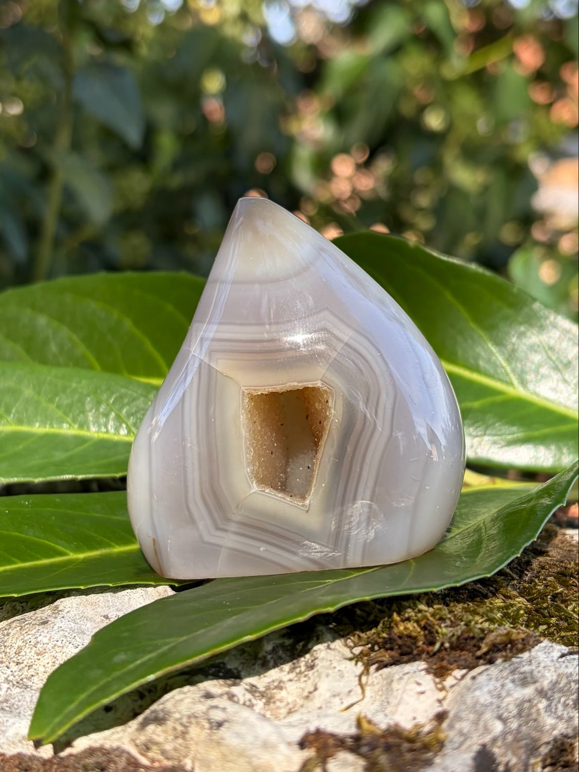 Pointe en Agate bleue