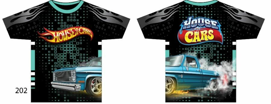 Squarebody House of Cars Short Sleeve Burnin Rubber Edition Size XXXL Squarebody House of Cars Short Sleeve Burnin Rubber Edition Size XXXL