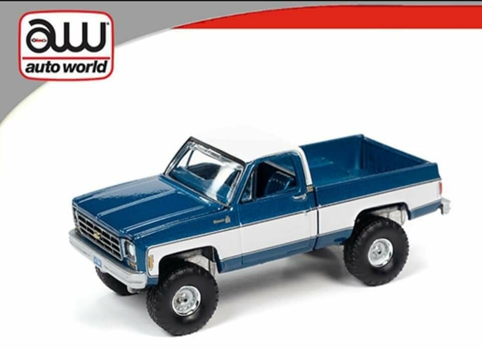 4x4 Silverado 1978 K10 - Autoworld Blue/White 4x4 Silverado 1978 K10 - Autoworld Blue/White