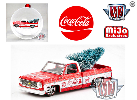 M2 Machines 1:64 Coca Cola Ornament 1973 Chevy Fleetline Truck Limited Edition M2 Machines 1:64 Coca Cola Ornament 1973 Chevy Fleetline Truck Limited Edition