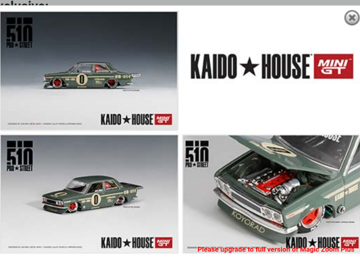 Mini GT 1:64 KaidoHouse Datsun 510 Pro Street OG Green Mini GT 1:64 KaidoHouse Datsun 510 Pro Street OG Green