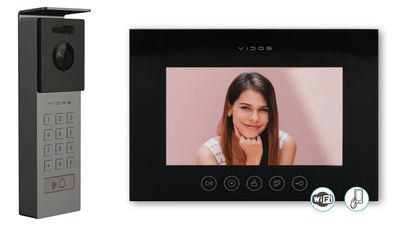 ZESTAW WIDEOFONOWY VIDOS X S12D M11B-X WI-FI - JEDNOABONENTOWY CZARNY