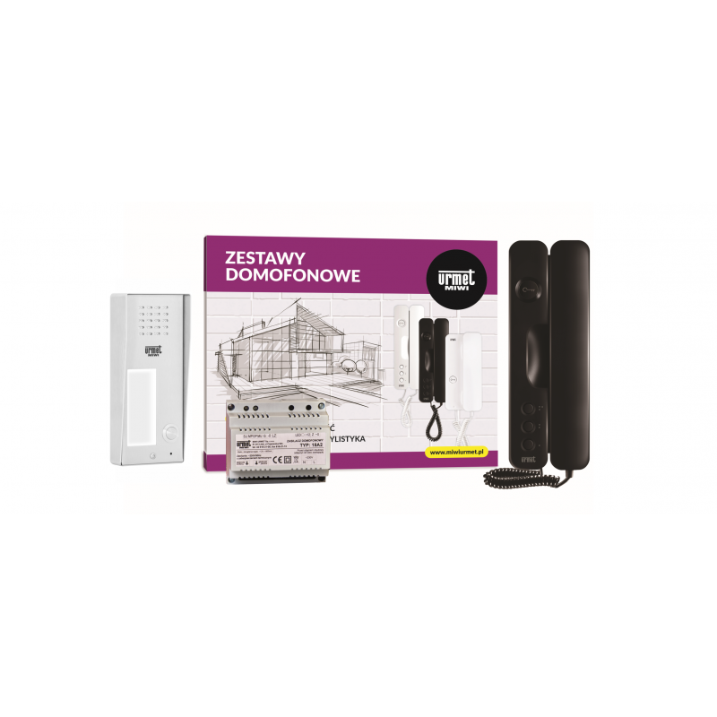Zestaw domofonowy jednorodzinny unifon Signo panel Elite natynkowy