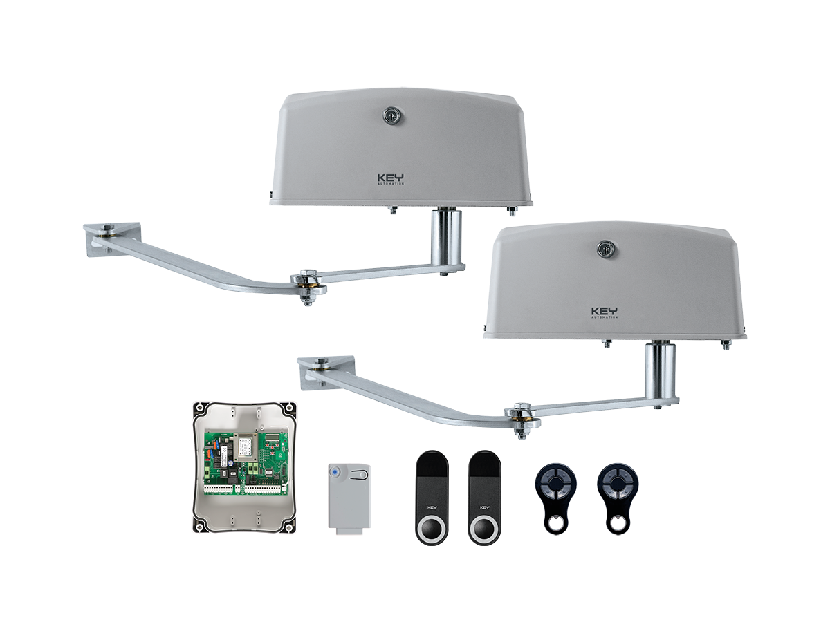 KEY Zestaw MEWA do bram skrzydłowych 230V o długości skrzydła do 4 m