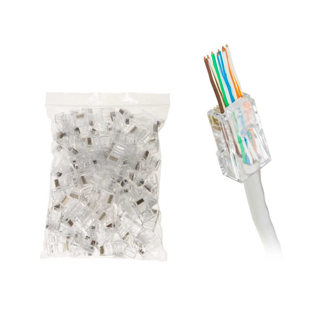 WTYK MODULARNY PRZELOTOWY RJ45T*P100 TYP EZ