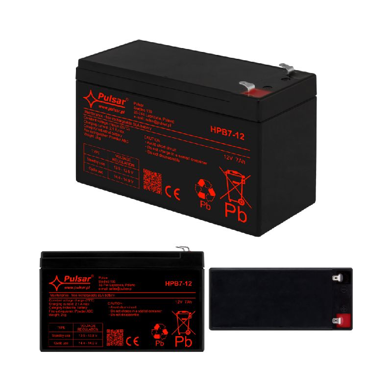 AKUMULATOR AGM VRLA PULSAR HPB7-12 7AH 12V