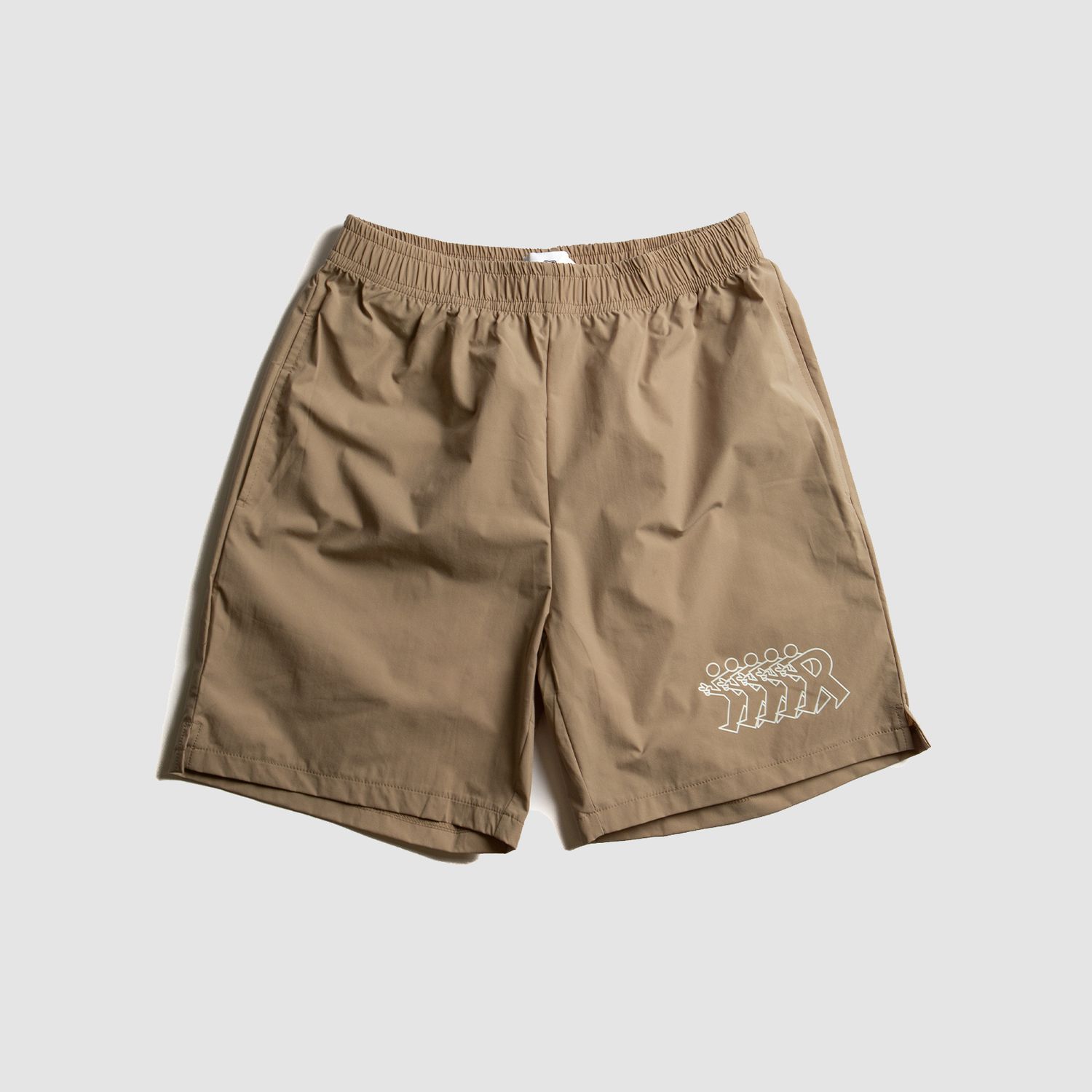 Runnin' Man Nylon Shorts Khaki