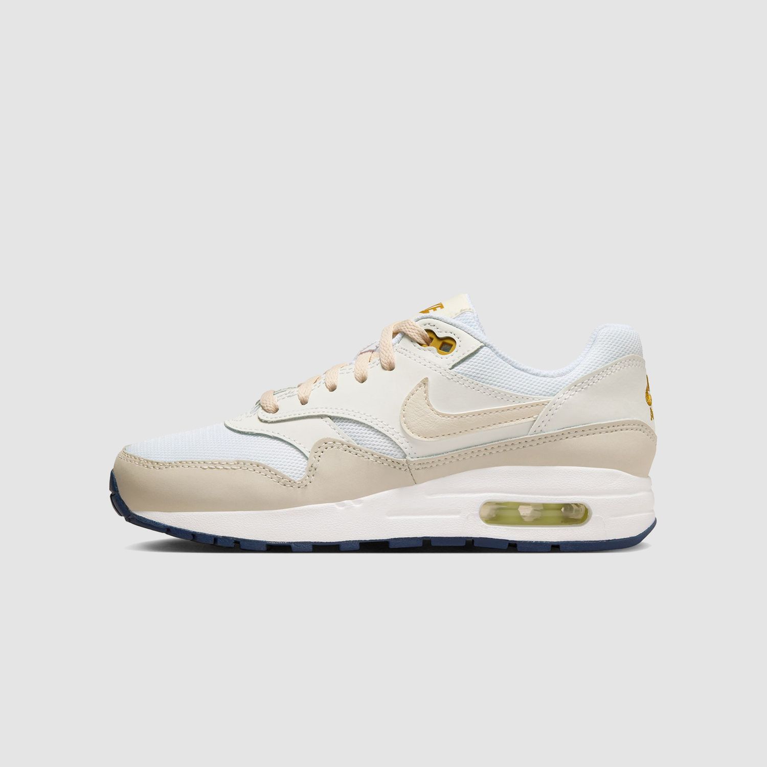 Air Max 1 (GS)  White/ LT Orewood 