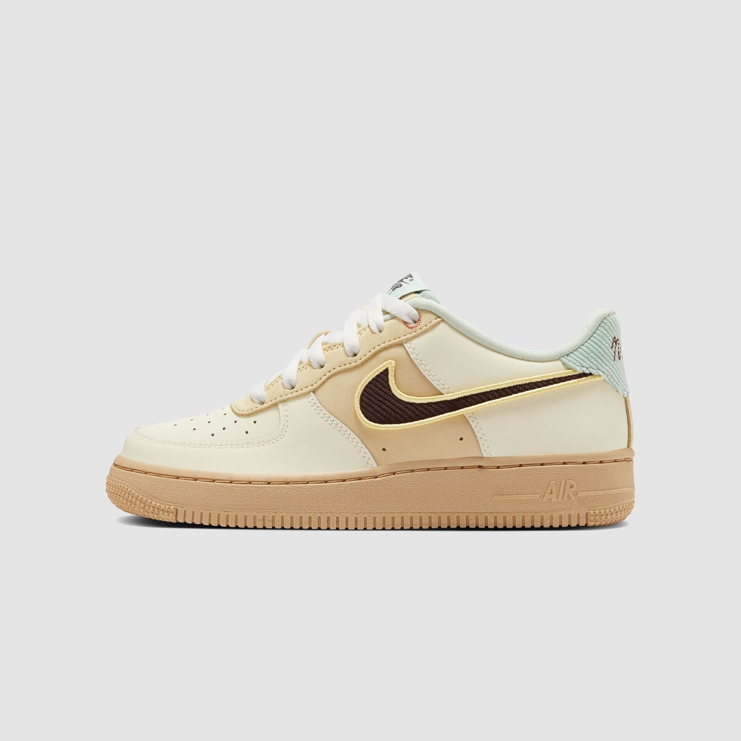 AF1 LV8 (GS) Coconut Milk/Barque Brown