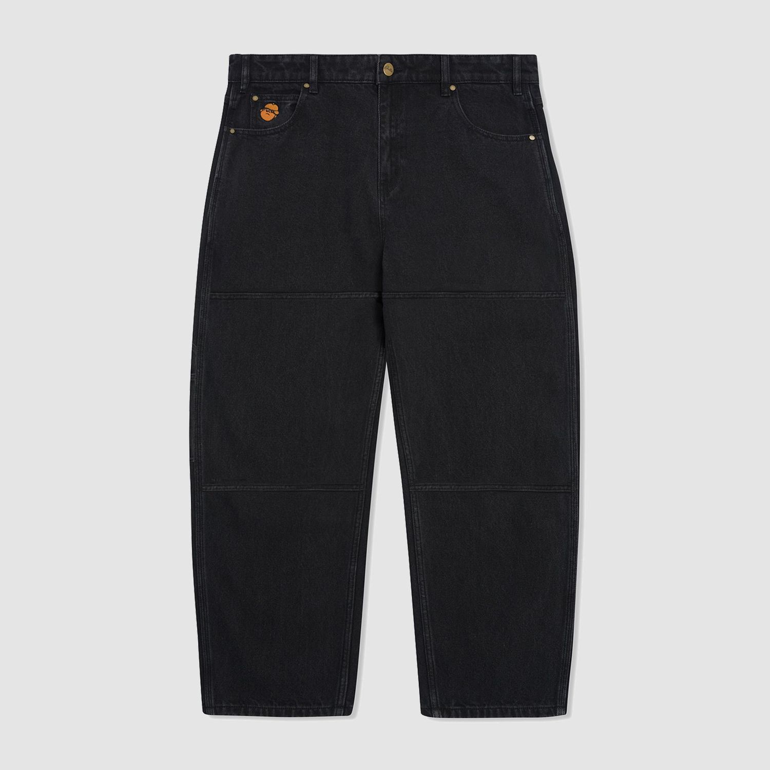 Santosuosso Double Knee Jeans Washed Black