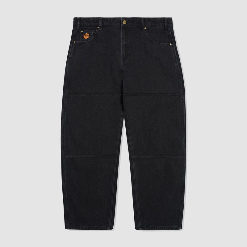 Santosuosso Double Knee Jeans Washed Black