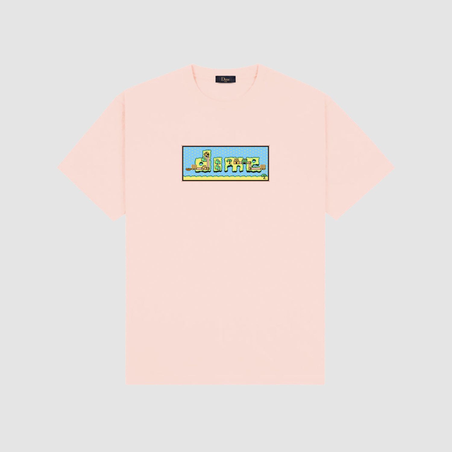 Dime World T-Shirt Pale Peach