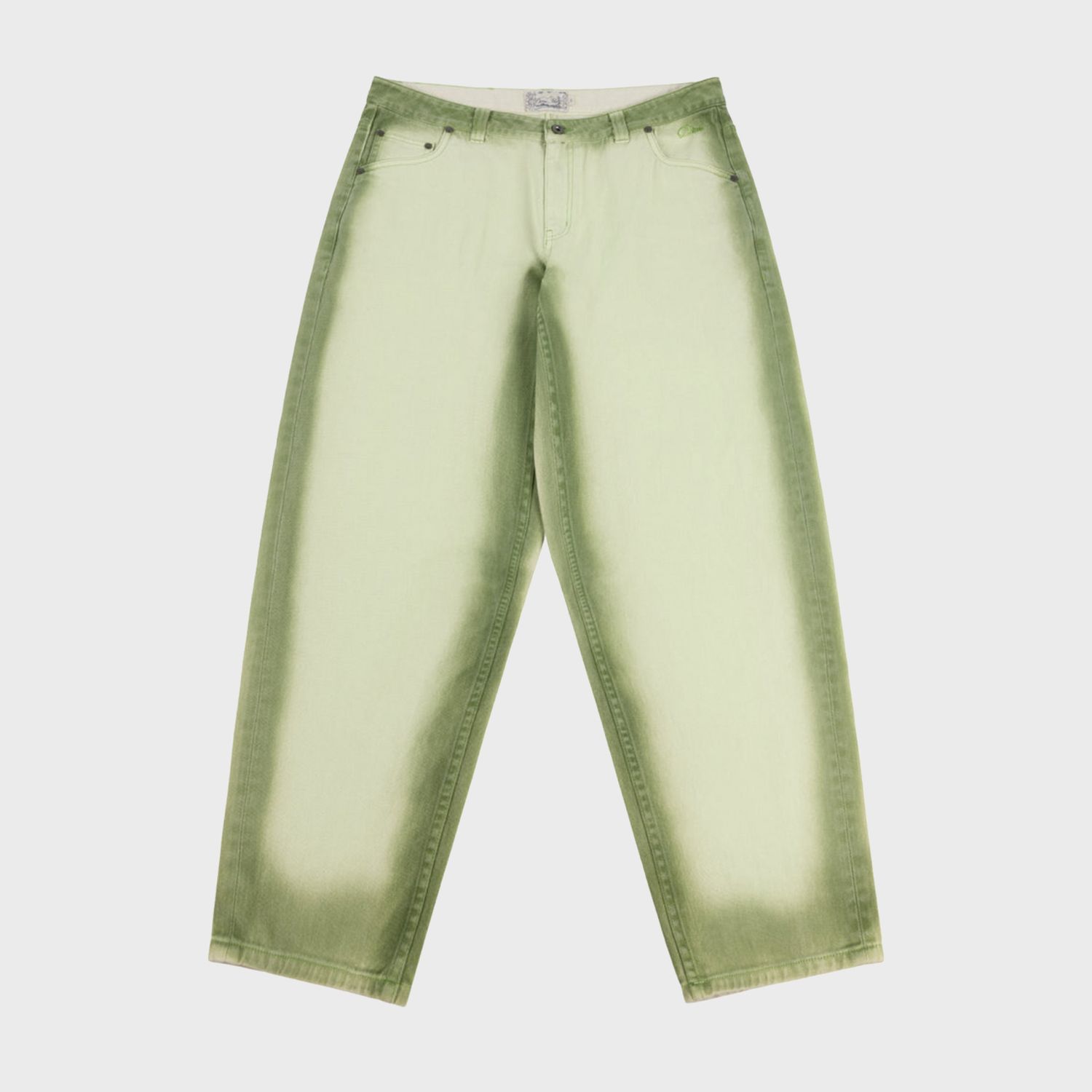 Classic Baggy Denim Pants Matcha