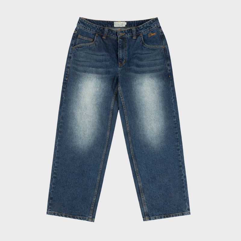 Classic Relaxed Denim Pants Faded Indigo 