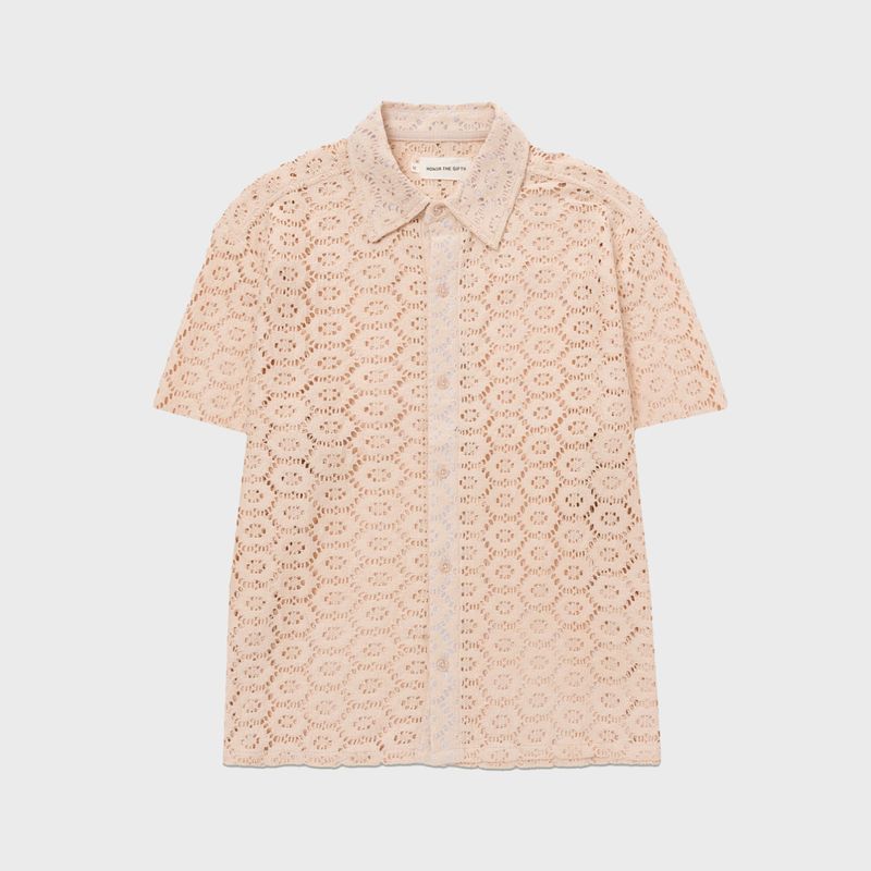 Crochet Button Up Bone