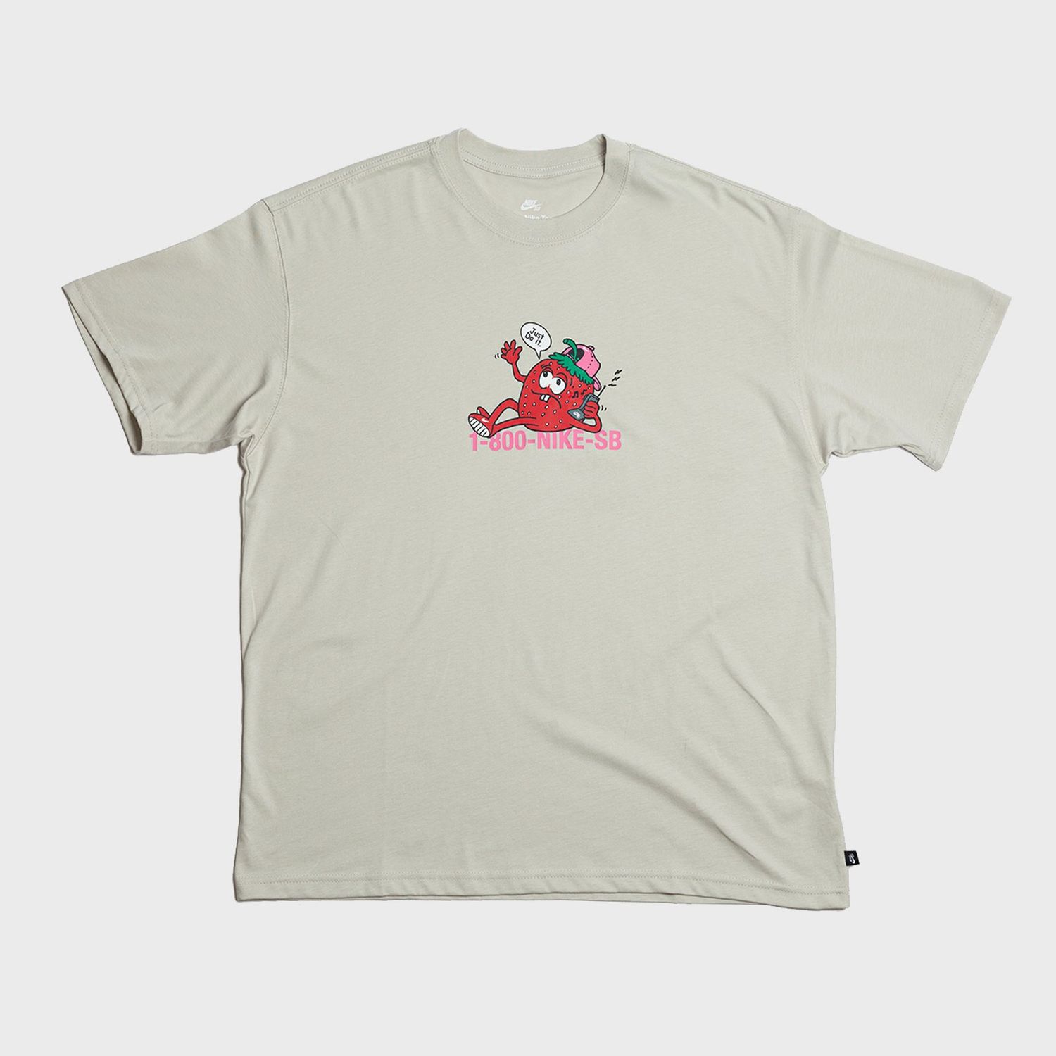 Max90 "1-800" Skate T-Shirt Light Bone