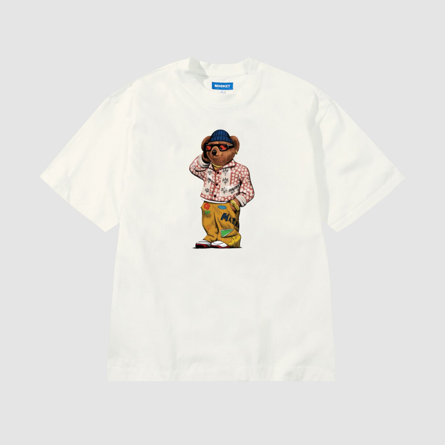 Folk Fitted Bear T-Shirt Unbleached Cotton