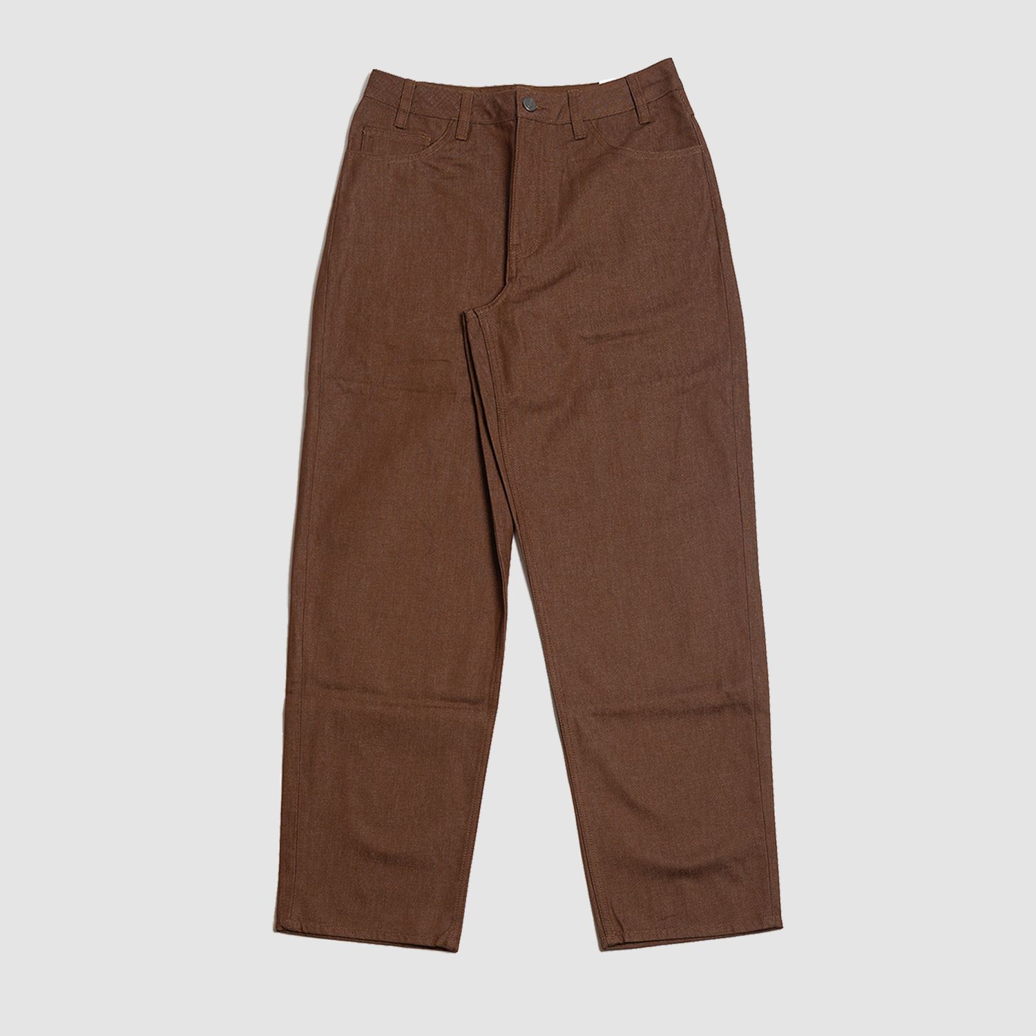 Loose Denim Skate Pant Moss Wood Brown