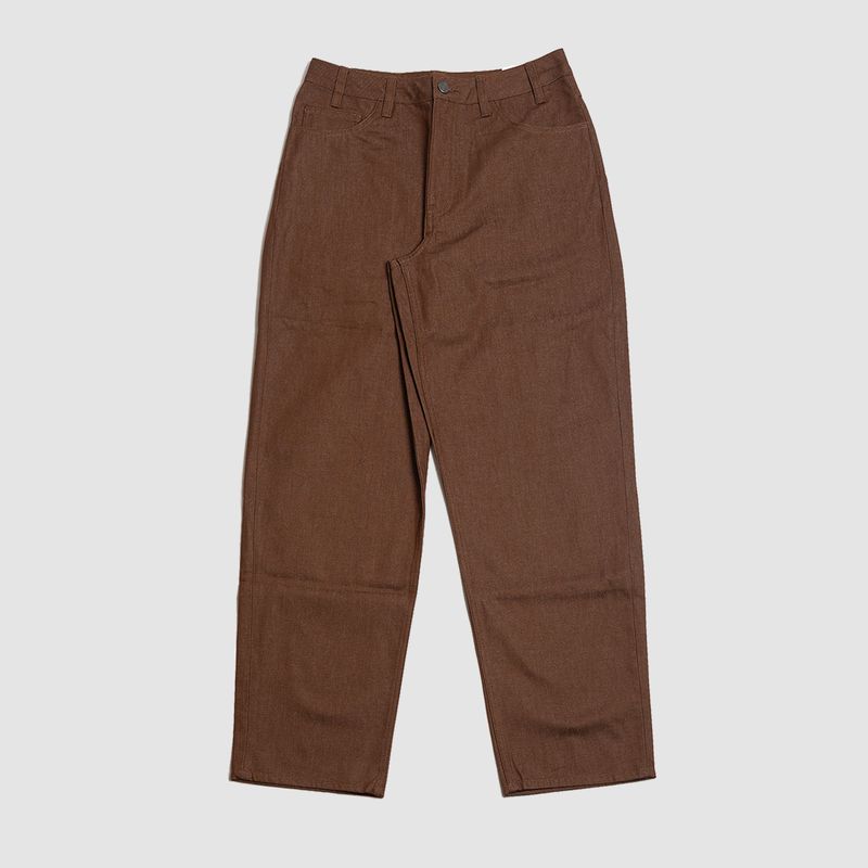Loose Denim Skate Pant Moss Wood Brown