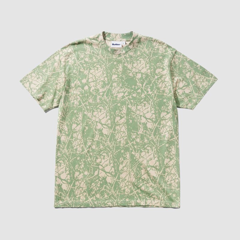 Woods Camo Tee Washed Sage