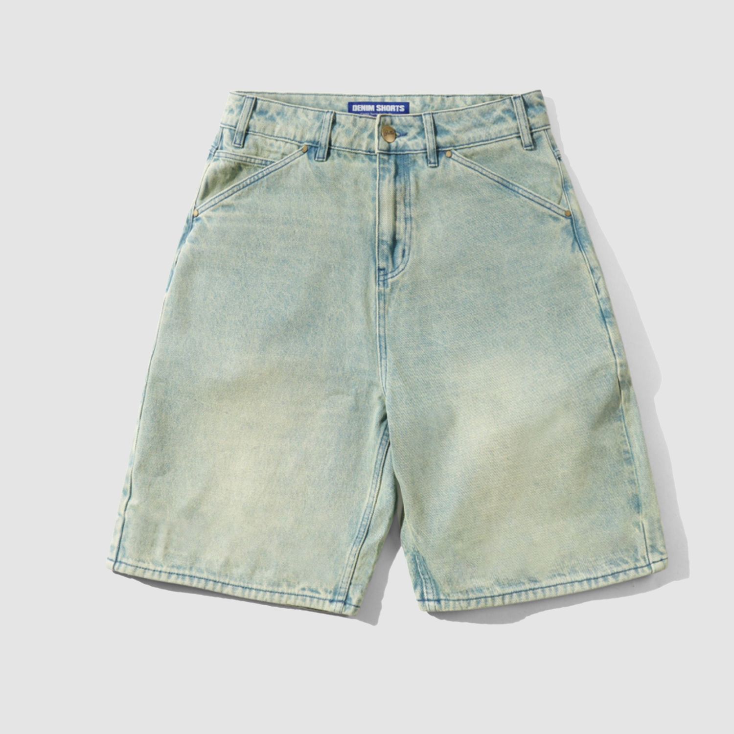 Trim Denim Shorts Sunfade Blue 