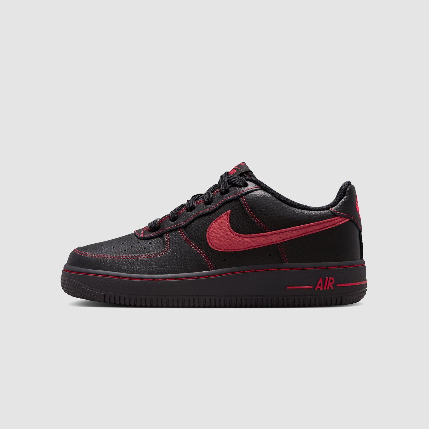Force 1 Low LV8 "Black/University Red (GS)