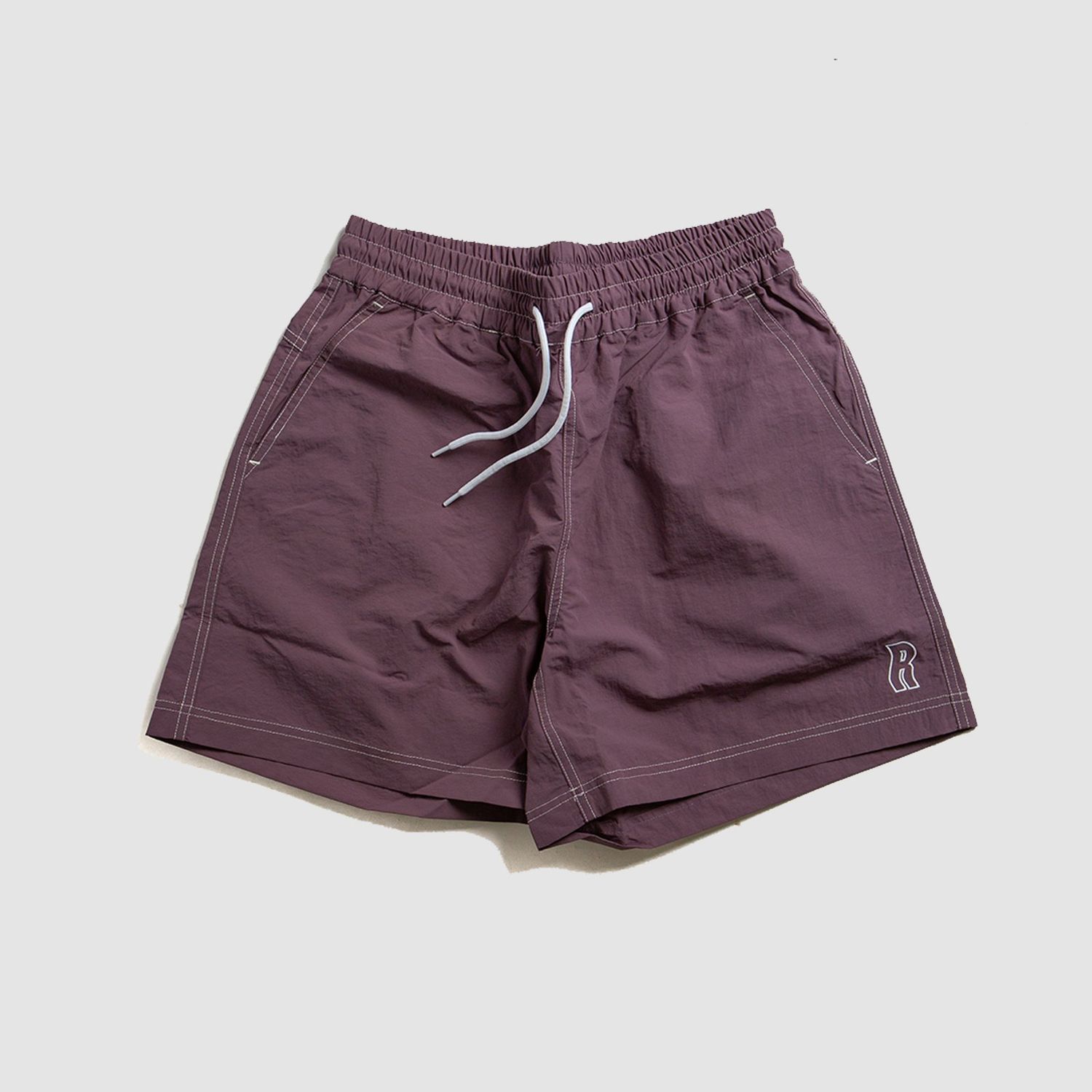 Wavy "R"Nylon Shorts Purple