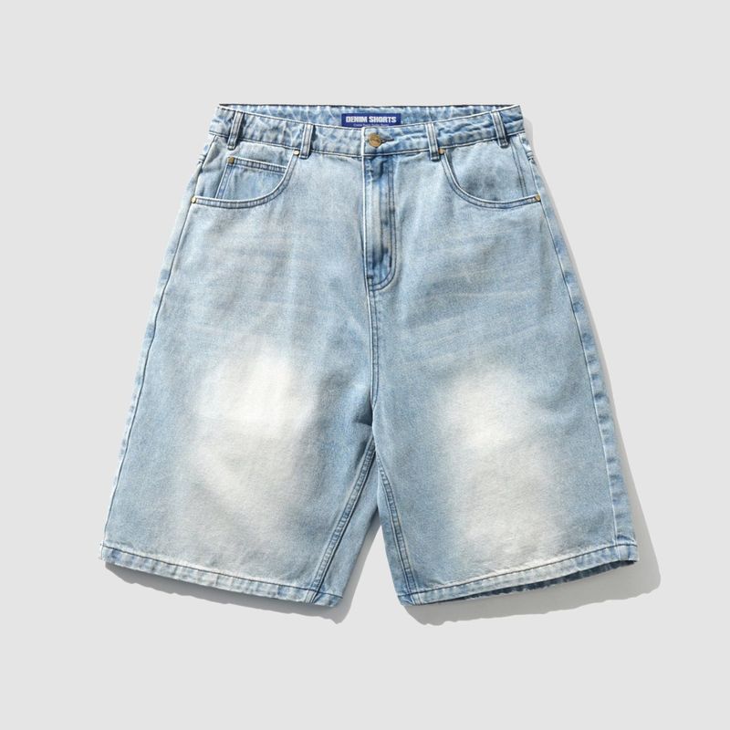 Roach Denim Shorts Distressed Indigo
