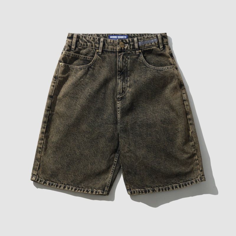 Bronco Denim Shorts Brown Tint
