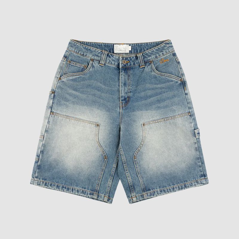 Carpenter Denim Shorts Sandblasted Indigo