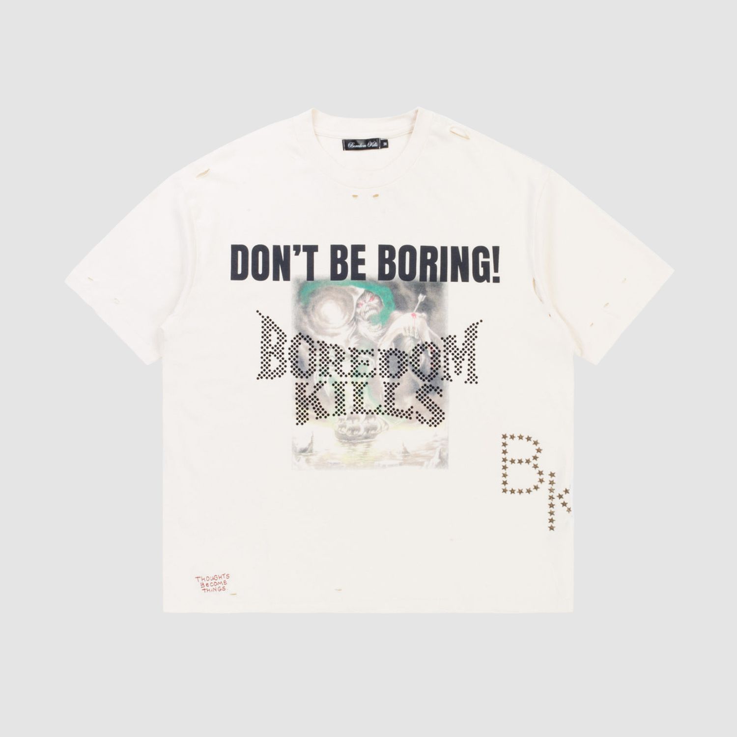 Don't Be Boring Tee Beige
