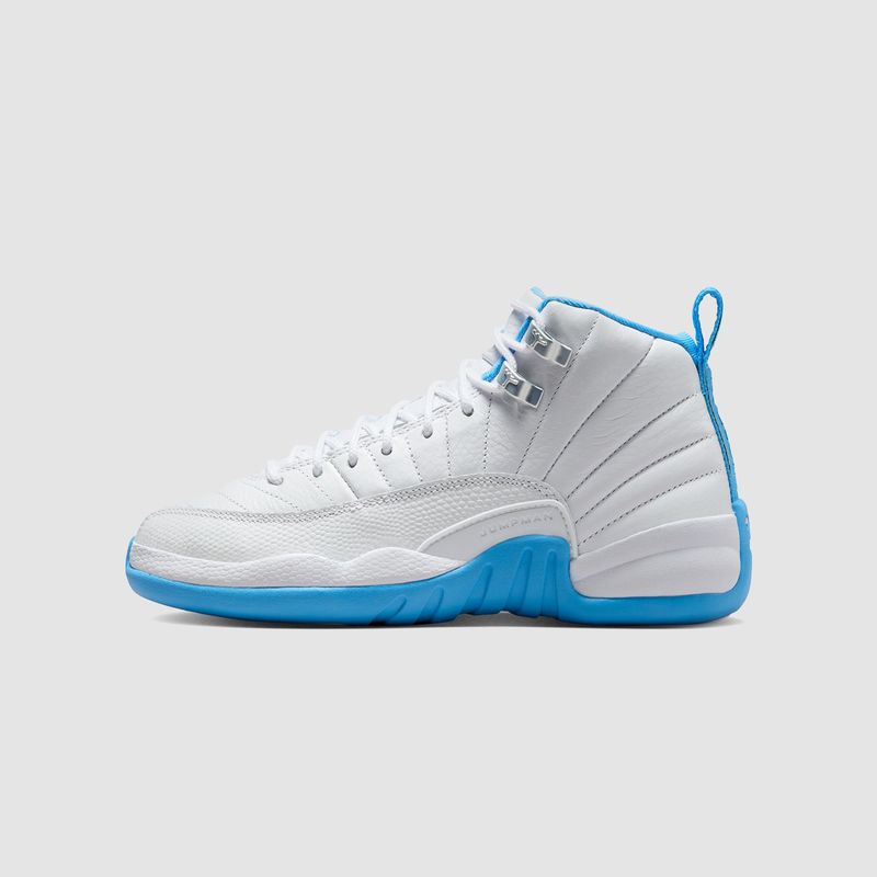 12 "Melo" (GS) White/University Blue 