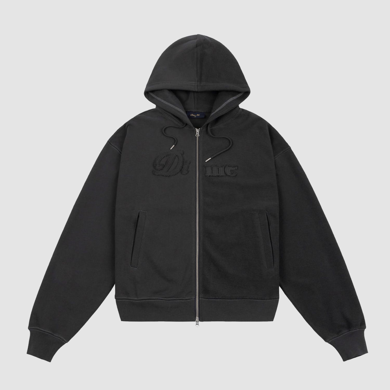 Reverse French Terry Zip Hoodie Vintage Black