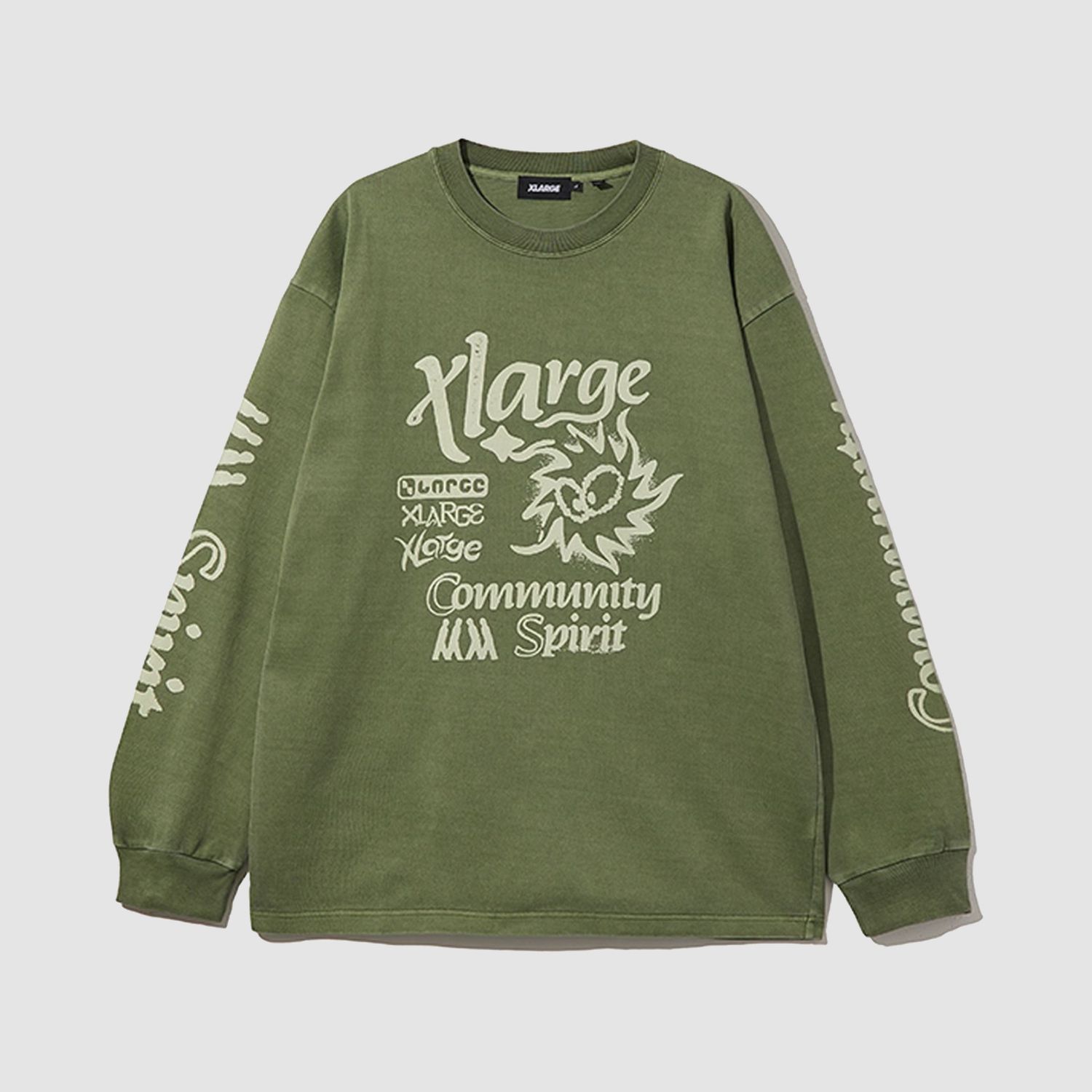 Community Spirit L/S Tee Olive