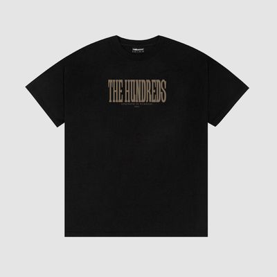 Attack Tall Serif Tee Black