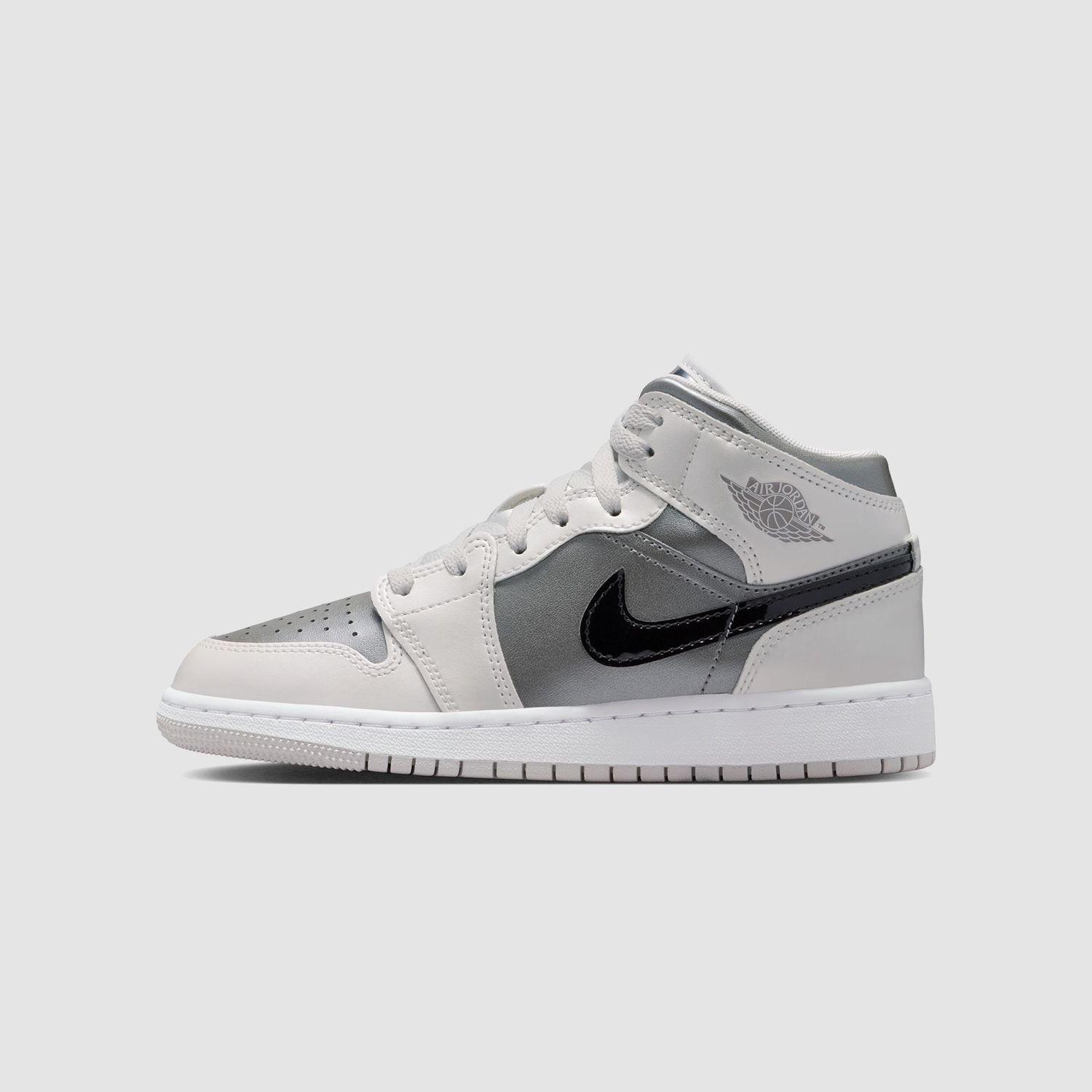 Air Jordan 1 Mid SE Photon Dust / Blue Chill GS