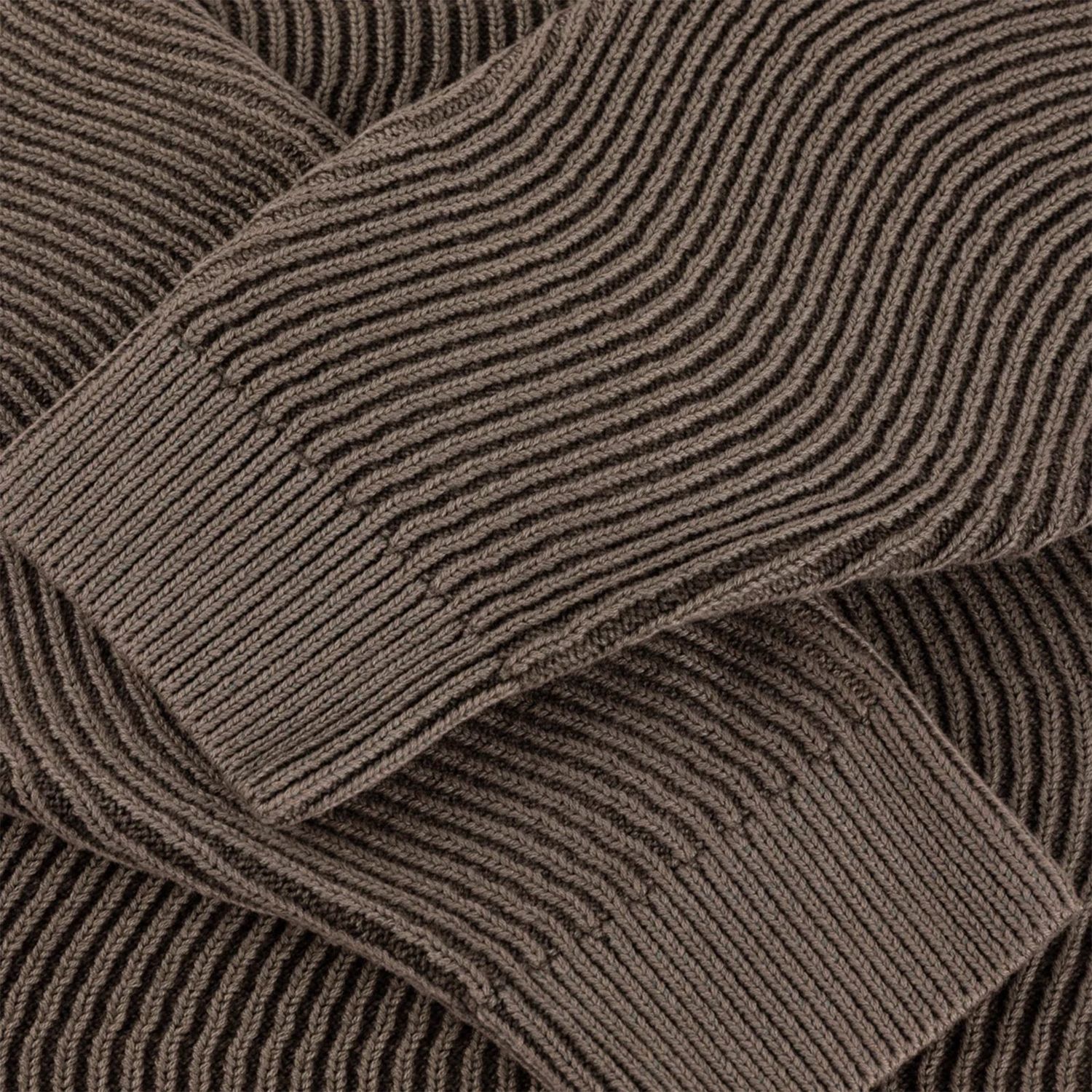 Dime Wave Knit Sweater Brown