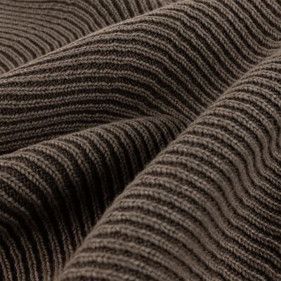 Dime Wave Knit Sweater Brown