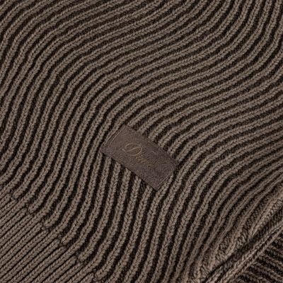 Dime Wave Knit Sweater Brown